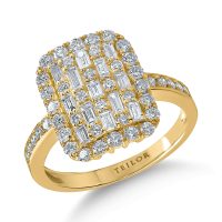 Inel din aur galben cu diamante de 1ct