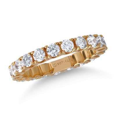 Inel din aur galben cu diamante de 2ct