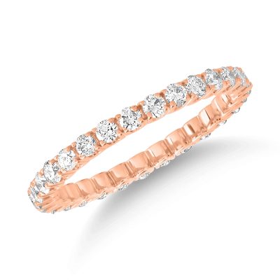 Inel din aur roz cu diamant de 1ct