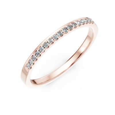 Inel din aur roz cu diamante de 0.11ct