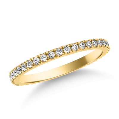 Inel eternity din aur galben cu diamante de 0.32ct