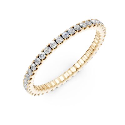 Inel eternity din aur galben cu diamante de 0.5ct