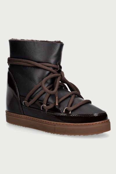 Inuikii  Gloss Wedge cizme de zăpadă pentru femei din piele