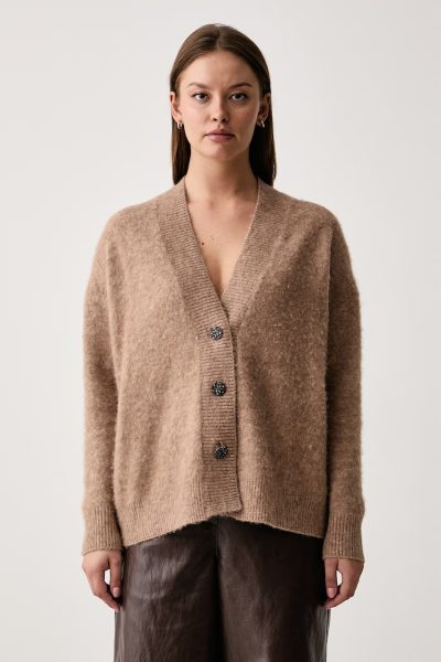 Kaos  cardigan pentru femei cu lână