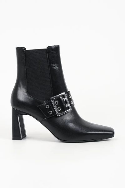 Karl Lagerfeld  botine cu toc pentru femei din piele Kati