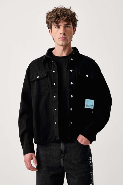 Karl Lagerfeld Jeans  cămașă pentru bărbați din bumbac x Pietro Terzini