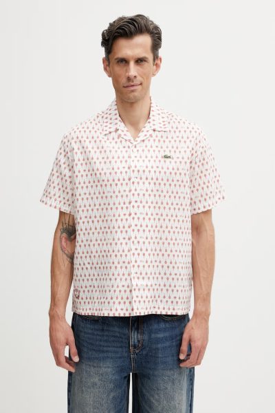 Lacoste  cămașă pentru bărbați cu in