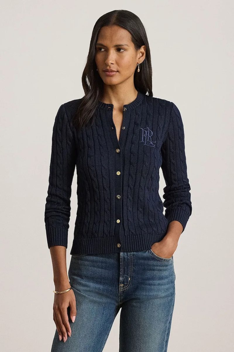 Lauren Ralph Lauren  cardigan pentru femei cu bumbac