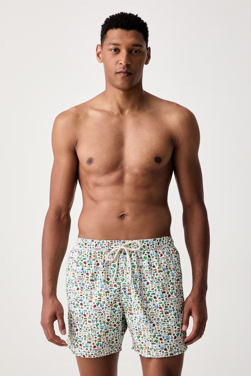 MC2 Saint Barth  pantaloni scurți de baie pentru bărbați LIGHTING MICRO FANTASY