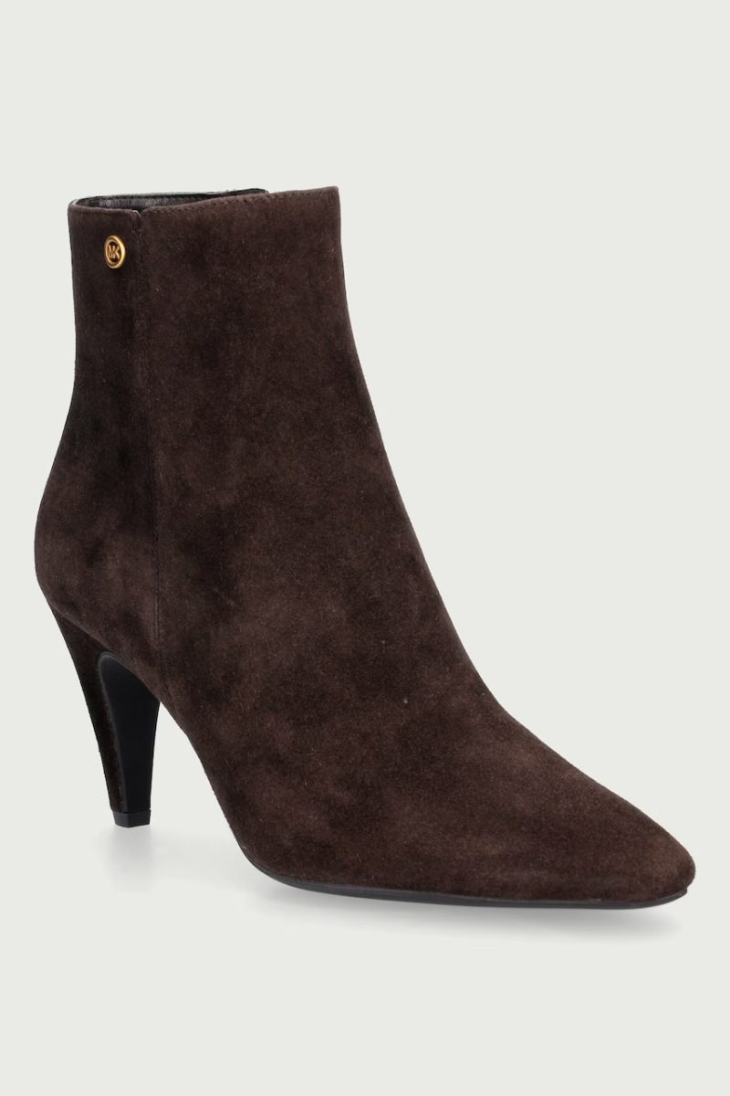 MICHAEL Michael Kors  botine pentru femei din piele întoarsă Daniela Heeled Bootie