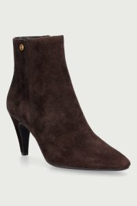 MICHAEL Michael Kors  botine pentru femei din piele întoarsă Daniela Heeled Bootie