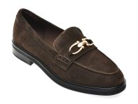 Mocasini ALDO maro, BISSOM 204, din piele intoarsa