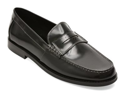 Mocasini eleganti ALDO negri, EMIL 001, din piele naturala