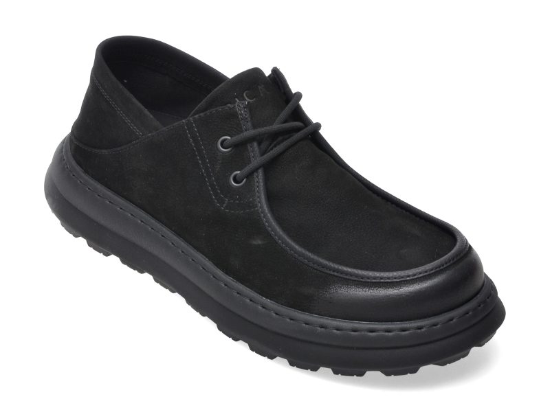 Mocasini EPICA negri, 1600, din piele naturala