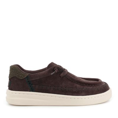 Mocasini ușori femei Hey Dude Harper Moc Crafted Suede maro 3092DM45619VM