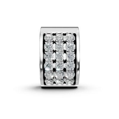 Pandantiv din aur alb cu diamante de 0.066ct