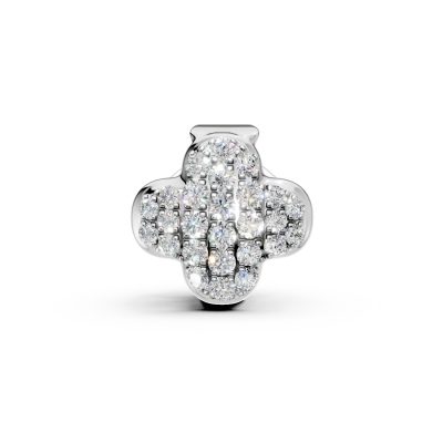 Pandantiv din aur alb cu diamante de 0.17ct
