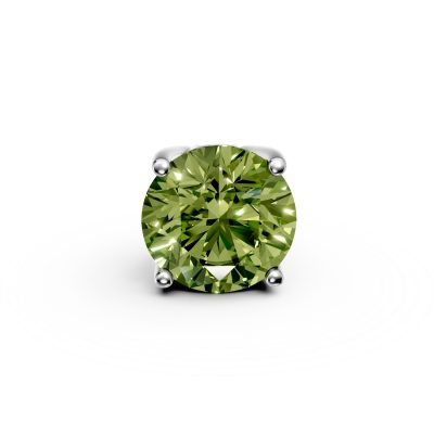 Pandantiv pentru bratara tennis din aur alb cu peridot de 1.8ct