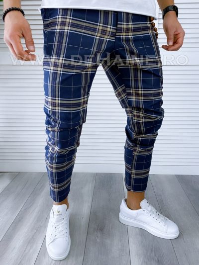 Pantaloni barbati casual regular fit in carouri B1741  B1-7