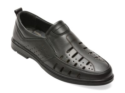 Pantofi BITE THE BULLET negri, SH850, din piele naturala