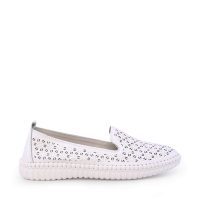 Pantofi cu perforații femei Benvenuti albi din piele  1311DPF8100A
