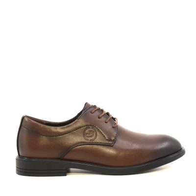 Pantofi derby bărbați Benvenuti maro din piele  3851BP081M