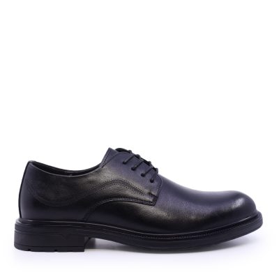 Pantofi derby bărbați Benvenuti negri din piele 3852bp028n