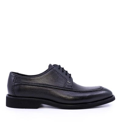 Pantofi derby bărbați Enzo Bertini Premium Collection negri din piele naturală 3389BP1432N