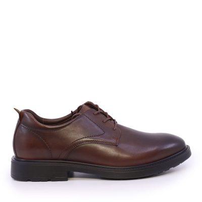 Pantofi derby bărbați  Luca di Gioia maro închis din piele naturală 2930BP2025TDM