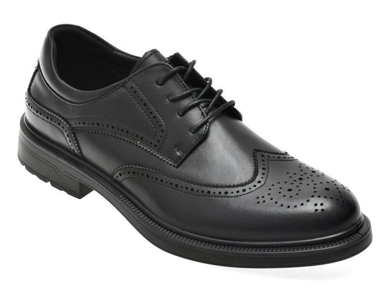 Pantofi eleganti BITE THE BULLET negri, 327021, din piele naturala