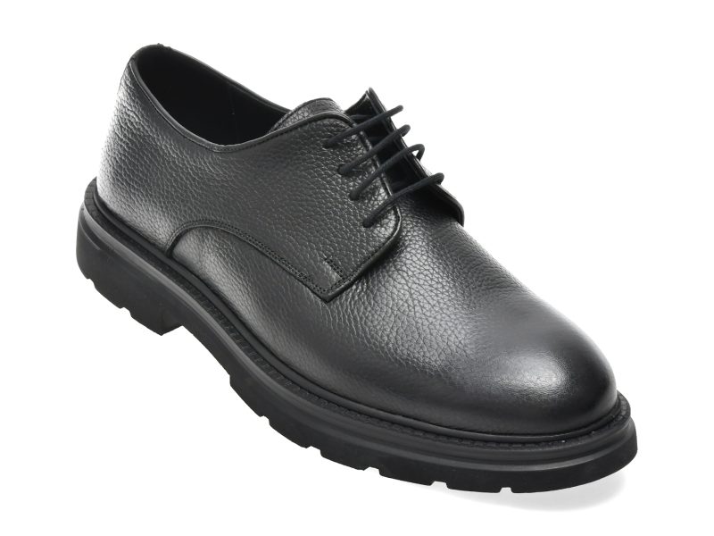 Pantofi eleganti BITE THE BULLET negri, FH411, din piele naturala