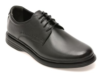 Pantofi eleganti BITE THE BULLET negri, FL500, din piele naturala