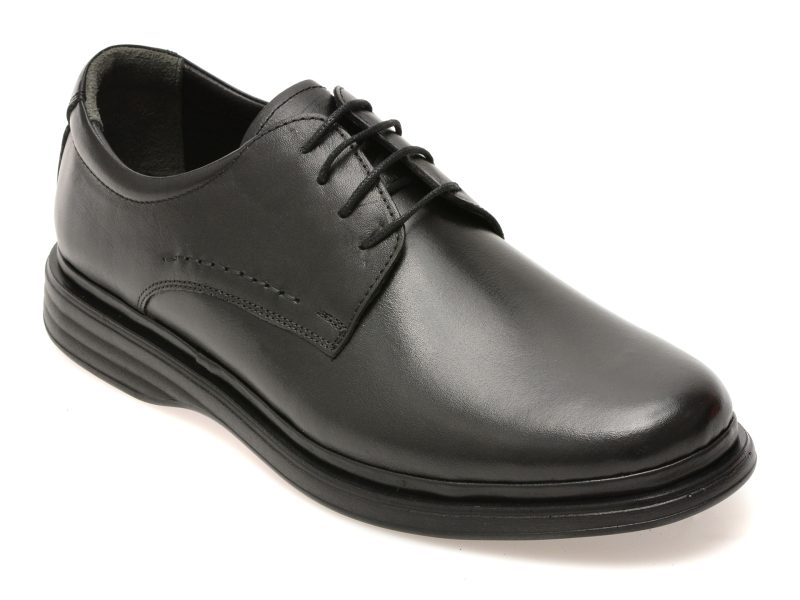 Pantofi eleganti BITE THE BULLET negri, FL500, din piele naturala
