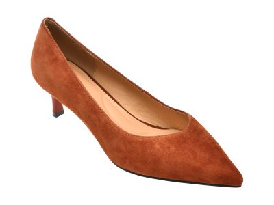 Pantofi eleganti EPICA maro, 5663, din piele intoarsa