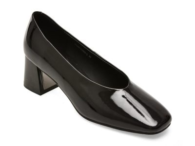 Pantofi eleganti EPICA negri, 3089, din piele naturala lacuita