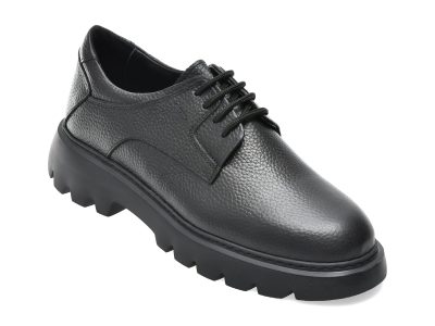 Pantofi eleganti GRYXX negri, TRL04, din piele naturala
