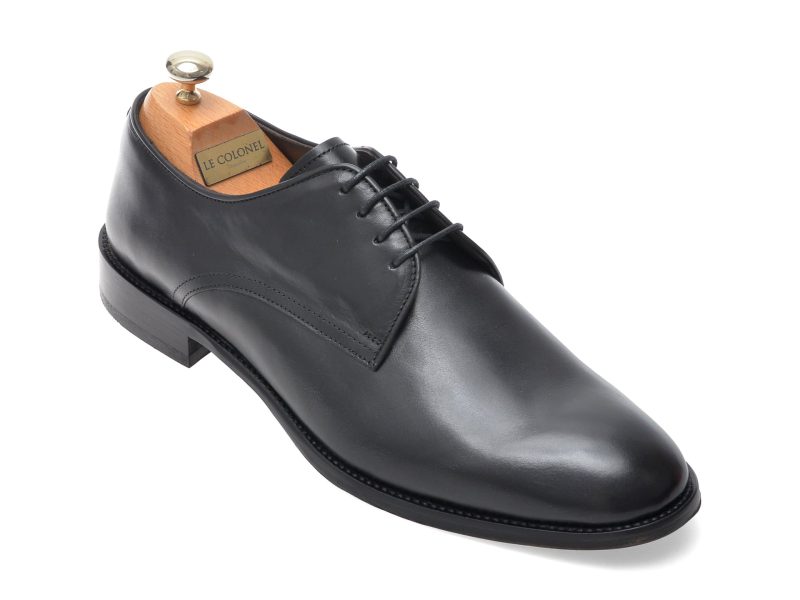 Pantofi eleganti LE COLONEL negri, 76701, din piele naturala