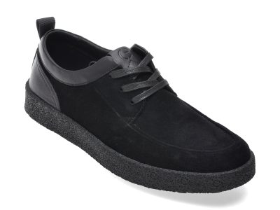 Pantofi EPICA negre, 1557, din piele intoarsa