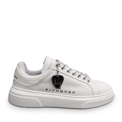 Pantofi femei JOHN RICHMOND albi din piele cu logo 2260DP29000A
