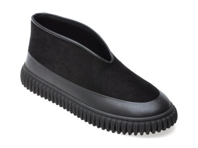 Pantofi GRYXX negri, 208616, din piele intoarsa