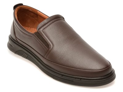 Pantofi OTTER maro, KC70999, din piele naturala