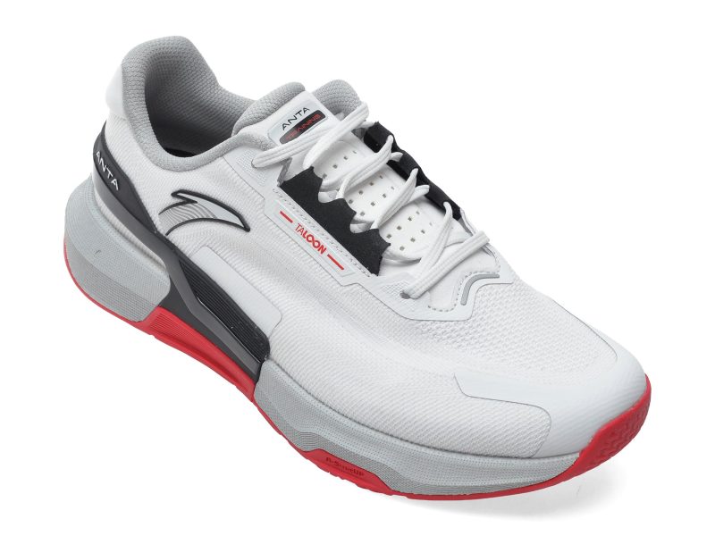 Pantofi sport ANTA albi, 2637788, din material textil