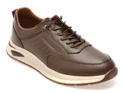 Pantofi sport BERLANTY maro, BRT705, din piele naturala