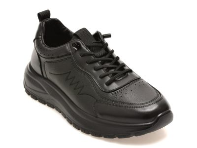 Pantofi sport BITE THE BULLET negri, 86706, din piele naturala