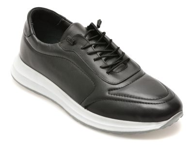 Pantofi sport BITE THE BULLET negri, BS100, din piele naturala