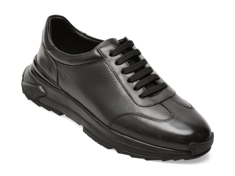 Pantofi sport EPICA negri, 12302, din piele naturala