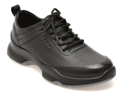 Pantofi sport EPICA negri, 26902, din piele naturala