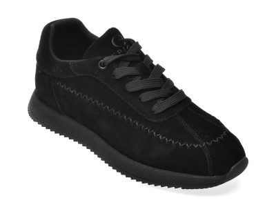 Pantofi sport EPICA negri, QS954, din piele intoarsa