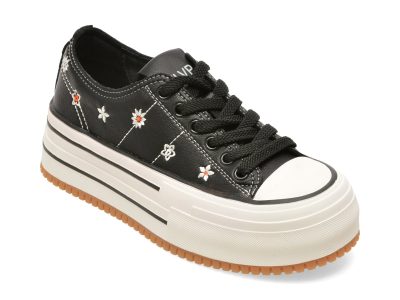 Pantofi sport FLAVIA PASSINI negri, 219310, din piele naturala