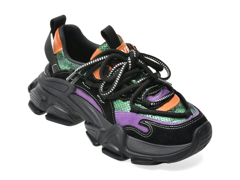 Pantofi sport FLAVIA PASSINI negri, 57589, din piele naturala